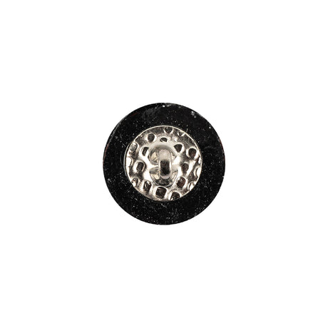 Vintage Swarovski Crystal Frosted Aluminum Foiled Dome-Shaped Shank Back Button - 22L/14mm