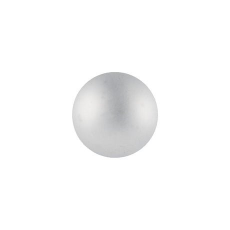 Vintage Swarovski Crystal Frosted Aluminum Foiled Dome-Shaped Shank Back Button - 22L/14mm