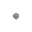 Vintage Swarovski Crystal Rhinestones and Silver Metal Shank Back Ball Button - 13L/8mm