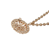 Vintage Gold Metal Dress Ornament with Two Joining Chains - 2.75" X 5.5"