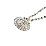 Vintage Silver Metal Dress Ornament with Two Joining Chains - 2.75" X 5.5"