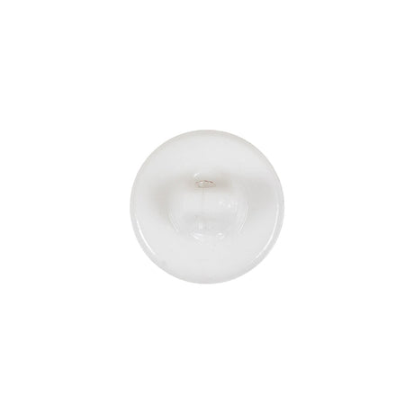 Vintage White and Red Apple Painted Shank Back Glass Button - 22L/14mm