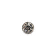 Vintage Swarovski Crystal Rhinestone and Silver Edged Self Back Button - 14L/9mm