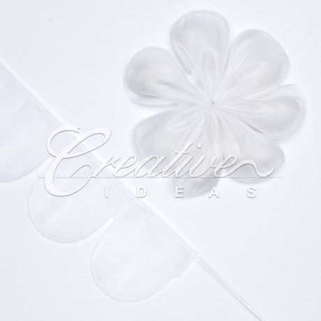 2" Flower Petal Pull Pouch - 10 Yards (White)