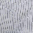 White and Delft Pencil Stripes Cotton Shirting