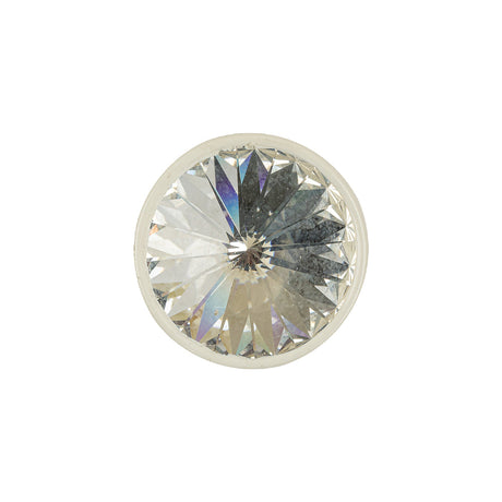 Vintage Coneshaped Rhinestone Button with White Metal Shank Back - 32L/20mm