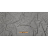 Gray and Tofu Hairline Stripe Stretch Cotton Shirting