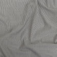 Gray and Tofu Hairline Stripe Stretch Cotton Shirting