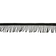 Vintage Black Chop Beaded Chainette Fringe - 1"
