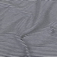 Parisian Night and White Candy Striped Stretch Cotton and Polyester Liverpool Knit