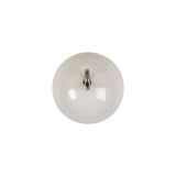 Vintage White Glass Shank Back Ball Button - 25L/16mm