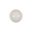 Vintage White Glass Shank Back Ball Button - 25L/16mm