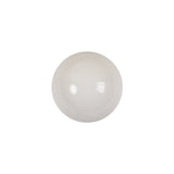 Vintage White Glass Shank Back Ball Button - 25L/16mm