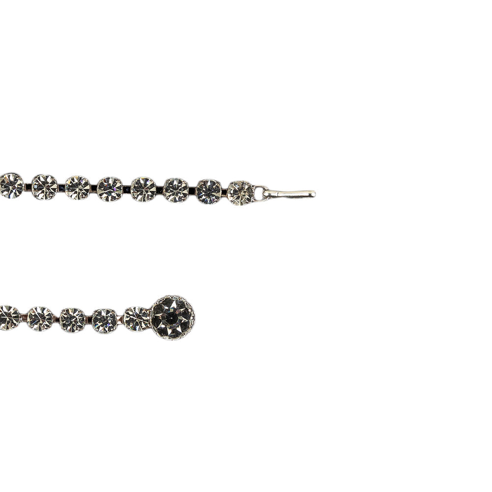 Vintage Crystal Rhinestones Chain Belt - 40.5"