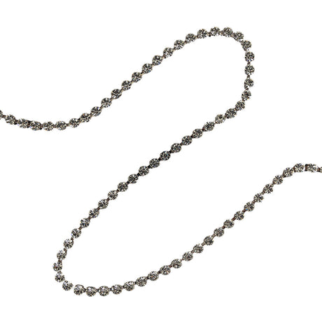 Vintage Crystal Rhinestones Chain Belt - 40.5"