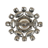 Vintage Crystal Rhinestones and Pearl Finished Open Framework Button - 55L/35mm