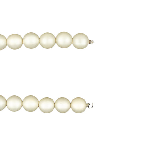 Vintage 10mm Matte Pearl Beaded Strand - 15"