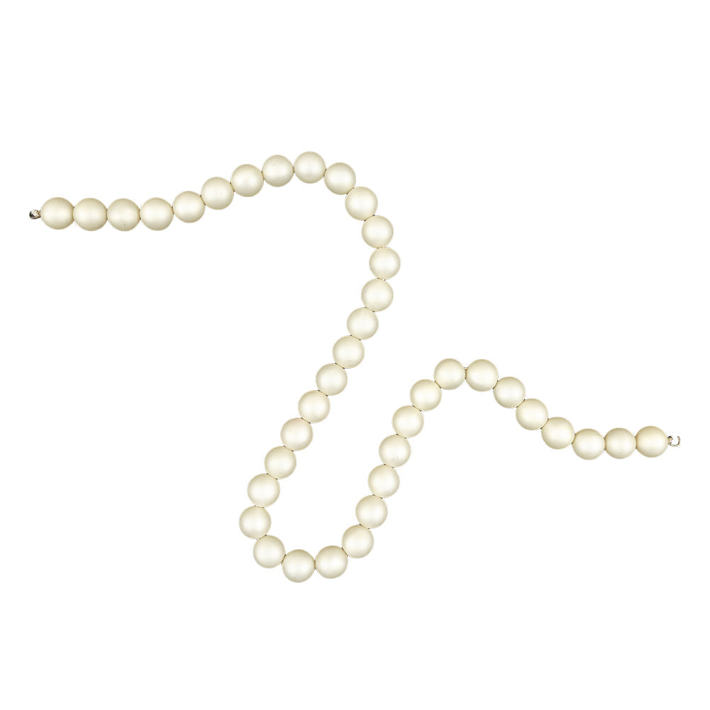 Vintage 10mm Matte Pearl Beaded Strand - 15"