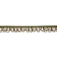 Vintage Bronze Small Looped Bugle Beaded Fringe - 1"