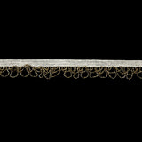 Vintage Gold Small Looped Bugle Beaded Fringe - 1"