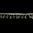 Vintage Crystal Diamond and Seed Beaded Fringe - 1.5"