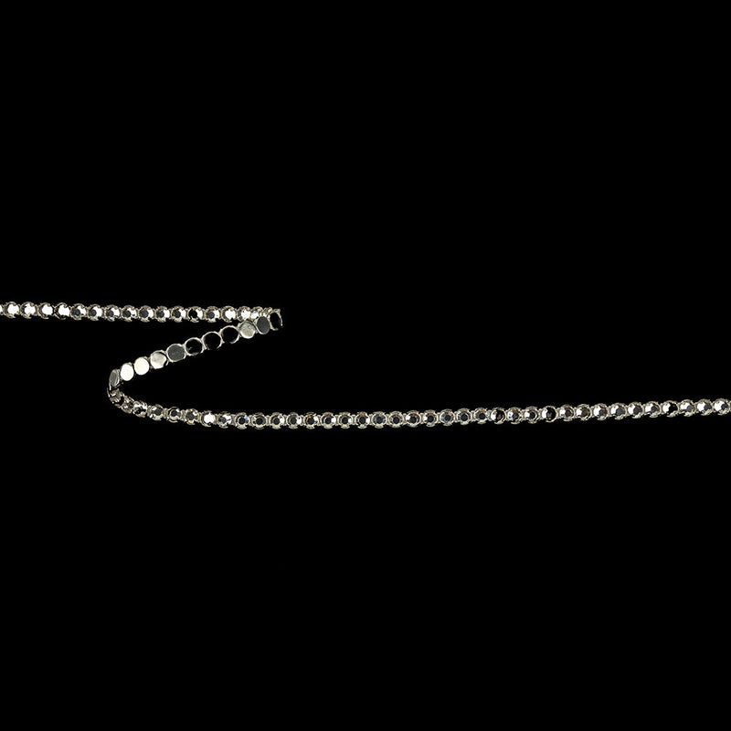 Vintage Swarovski One Row Crystal and Silver Rhinestone Trimming - 0.1875"