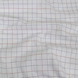 White, Adrenaline Rush and Nebulas Blue Gridded Checks Cotton Shirting