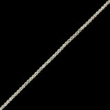 Vintage Czech Single Row Crystal Rhinestones in Silver Metal Settings - 4mm
