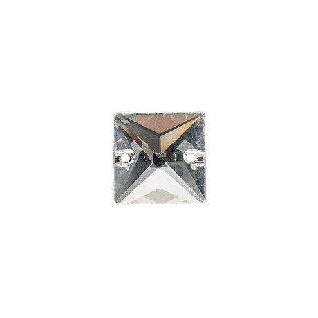 Vintage Swarovski Crystal Square Sew-On Rhinestone - 16mm
