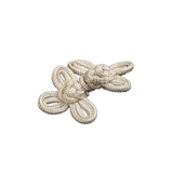 Vintage Ivory Double Looped Classic Frog Closure - 2.25" x 1.375"