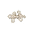 Vintage Ivory Double Looped Classic Frog Closure - 2.25" x 1.375"