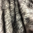 Gray Faux Fake Fur Husky Long Pile,