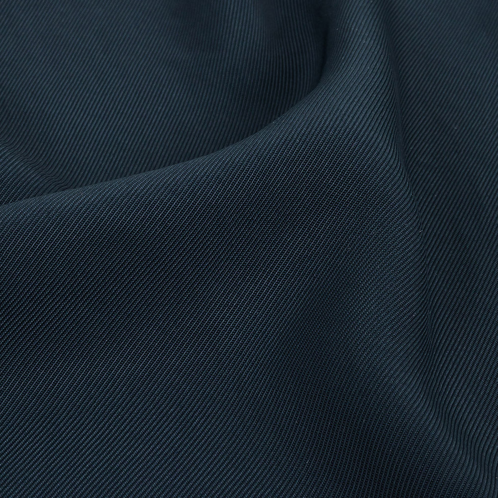 Navy Sleek Polyester Twill