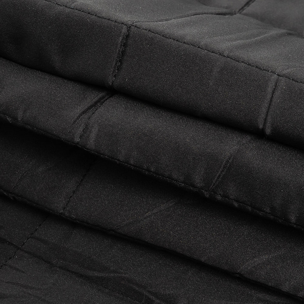 Theory Black Large Squares Quilted Coating