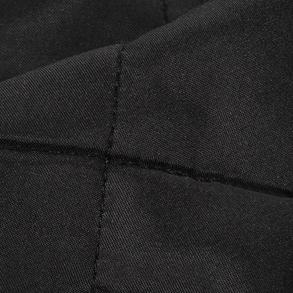 Theory Black Large Squares Quilted Coating
