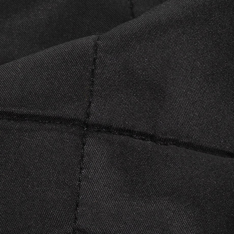 Theory Black Large Squares Quilted Coating