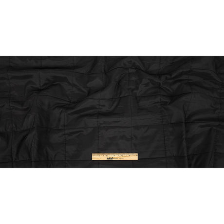 Theory Black Large Squares Quilted Coating