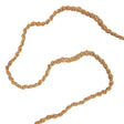 Vintage Natural Wood Beaded Braided Belt with Tassels - 57" x 0.5"