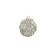 Vintage Silver Sequins and Silver-Lined Seed Beaded Tassel Applique - 1.25"