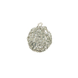 Vintage Silver Sequins and Silver-Lined Seed Beaded Tassel Applique - 1.25"