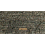 Green, Beige and Total Eclipse Mottled Chunky Wool Rib Knit