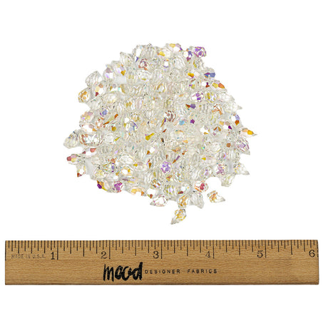 Vintage Imitation Crystal AB Teardrop Ornament - 10mm x 6mm