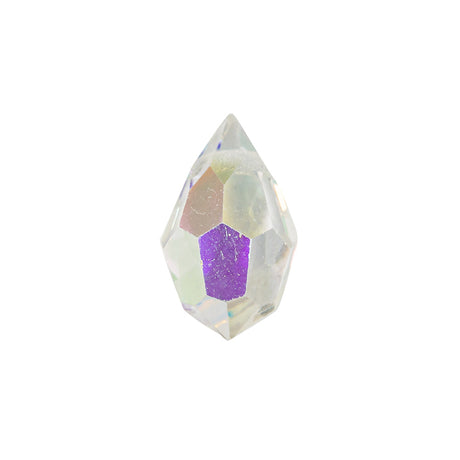 Vintage Imitation Crystal AB Teardrop Ornament - 10mm x 6mm