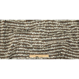 Italian Beige, Ivory and Black Striped Knit Wool Boucle