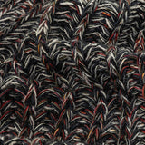 Italian Charcoal, Red and White Chunky Wool Knit