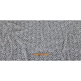 White Daisy Embroidered Netting with Clear Baby Sequins