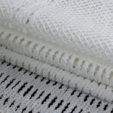 Italian Optic White Squares Stretch Crochet Lace