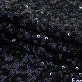 Neon Navy Clustered Baby Sequins on Stretch Mesh