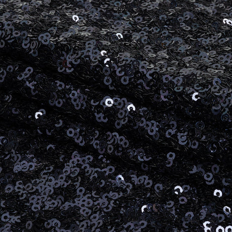 Neon Navy Clustered Baby Sequins on Stretch Mesh