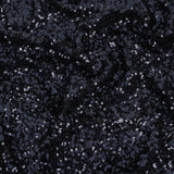 Neon Navy Clustered Baby Sequins on Stretch Mesh